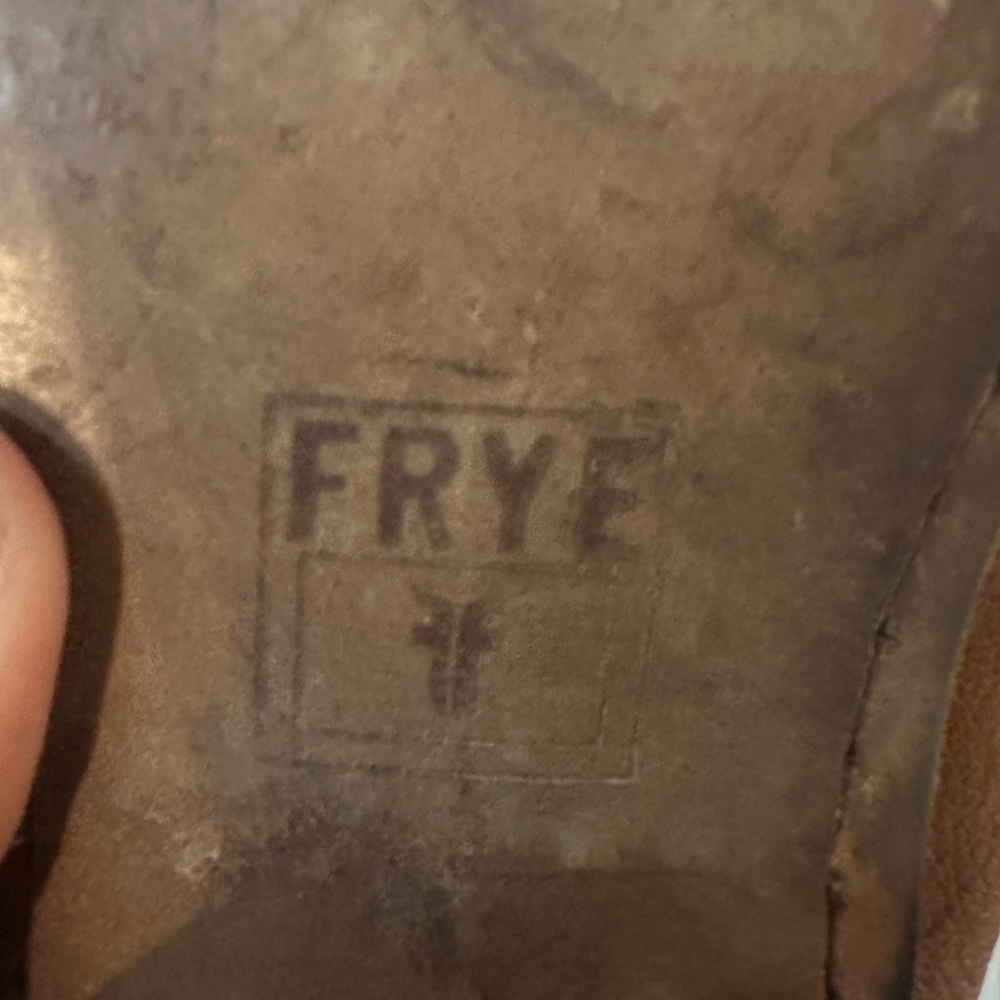 Frye Tan Leather Boots - Picture 5 of 6